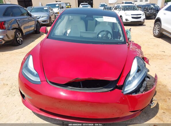 5YJ3E1EAXPF486334 2023 TESLA MODEL 3 Red Dashboard view