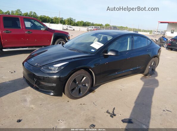 5YJ3E1EAXPF588247 2023 TESLA MODEL 3 Black Передня ліва чверть