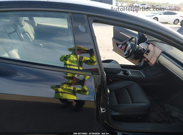 5YJ3E1EAXPF588247 2023 TESLA MODEL 3 Black Вид салону спереду