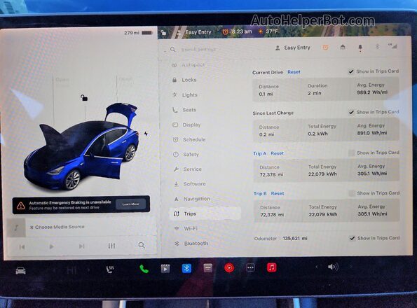5YJ3E1EB0JF054786 2018 TESLA MODEL Синий Вид щитка приборов