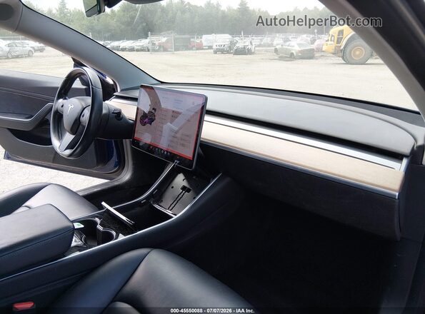 5YJ3E1EB0JF120558 2018 TESLA MODEL 3 Blue Vista interior delantera
