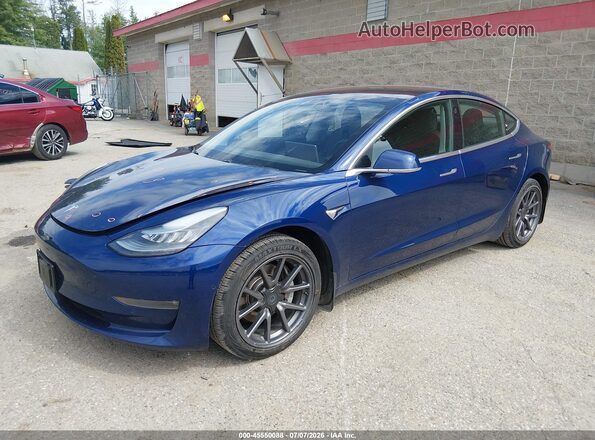 5YJ3E1EB0JF120558 2018 TESLA MODEL 3 Blue Vista tres cuartos delantera izquierda