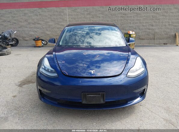 5YJ3E1EB0JF120558 2018 TESLA MODEL 3 Blue Vista del salpicadero