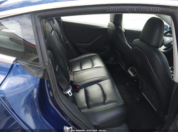 5YJ3E1EB0JF120558 2018 TESLA MODEL 3 Blue Vista de la etiqueta del VIN