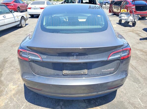 5YJ3E1EB0KF429545 2019 TESLA MODEL Charcoal Հետևի տեսք