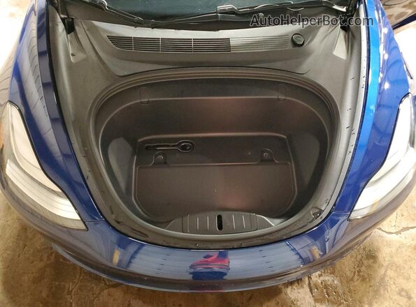5YJ3E1EB0KF437340 2019 TESLA MODEL Blue Սալոնի հետևի տեսք