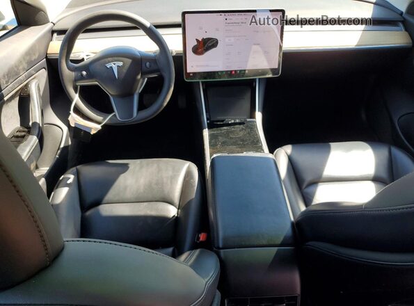 5YJ3E1EB0LF599485 2020 TESLA MODEL Black Вид панелі приладів