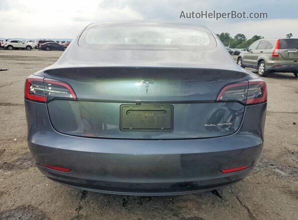 5YJ3E1EB0LF646143 2020 TESLA MODEL Gray უკანა ხედი