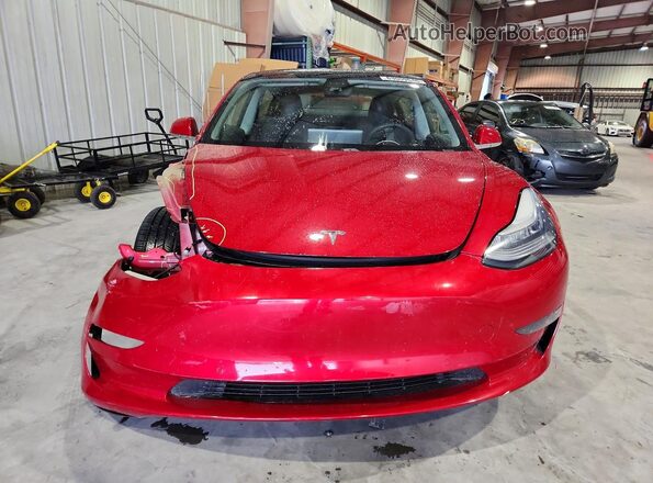5YJ3E1EB0LF664190 2020 TESLA MODEL Красный Вид спереди