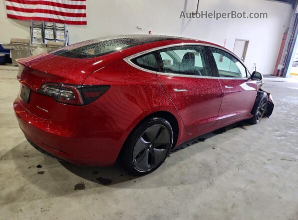 5YJ3E1EB0LF664190 2020 TESLA MODEL Красный Задняя правая четверть