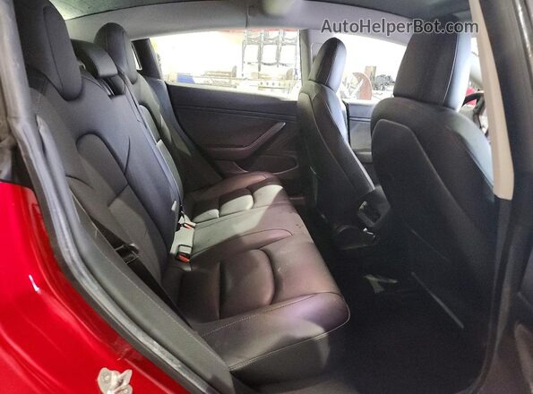 5YJ3E1EB0LF664190 2020 TESLA MODEL Красный Вид задних сидений