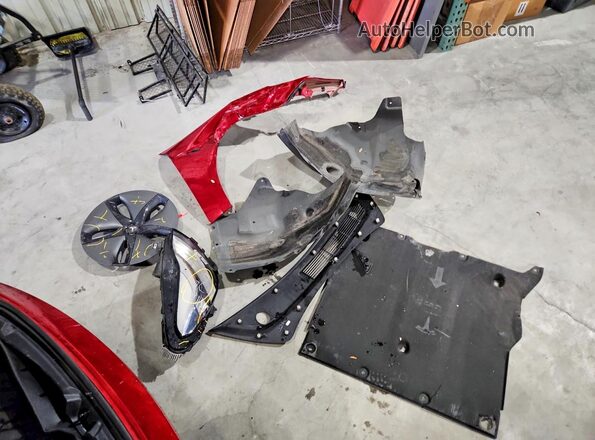 5YJ3E1EB0LF664190 2020 TESLA MODEL Красный Вид подкапотного пространства