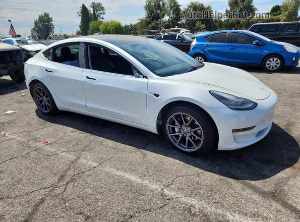 5YJ3E1EB0LF790808 2020 TESLA MODEL Белый Передняя правая четверть