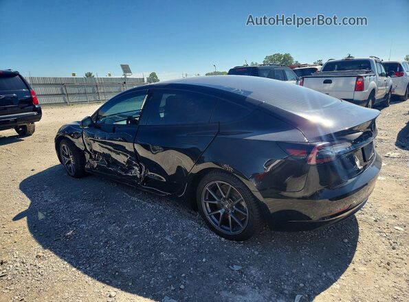 5YJ3E1EB0MF858624 2021 TESLA MODEL Black Rear left