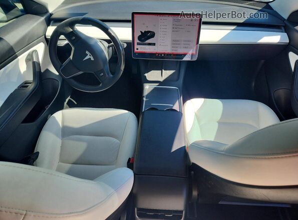 5YJ3E1EB0MF858624 2021 TESLA MODEL Black Dashboard view