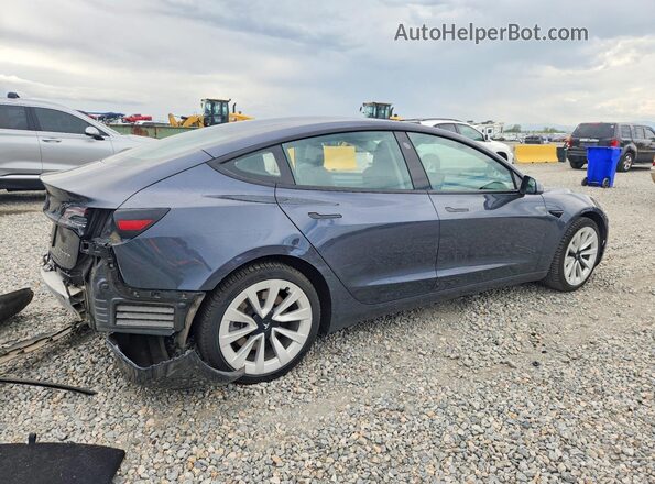 5YJ3E1EB0MF859580 2021 TESLA MODEL Серый Задняя правая четверть