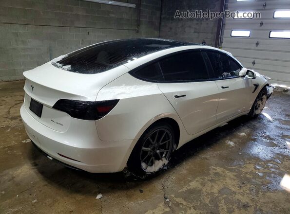 5YJ3E1EB0MF860325 2021 TESLA MODEL Белый Задняя правая четверть