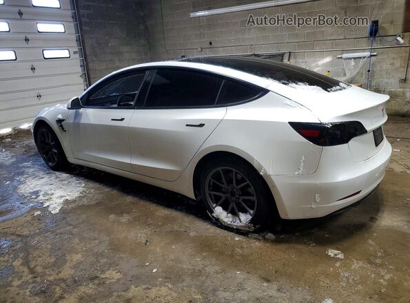 5YJ3E1EB0MF860325 2021 TESLA MODEL Белый Задняя левая четверть