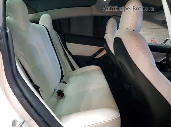 5YJ3E1EB0MF860325 2021 TESLA MODEL Белый Вид задних сидений