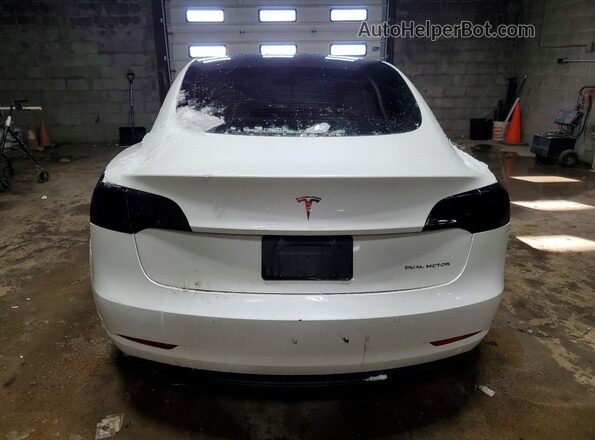5YJ3E1EB0MF860325 2021 TESLA MODEL Белый Вид сзади