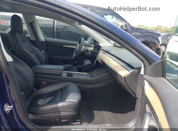 5YJ3E1EB0MF974129 2021 TESLA MODEL 3 Синий Вид салона спереди