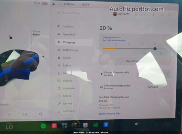 5YJ3E1EB0MF974129 2021 TESLA MODEL 3 Синий 