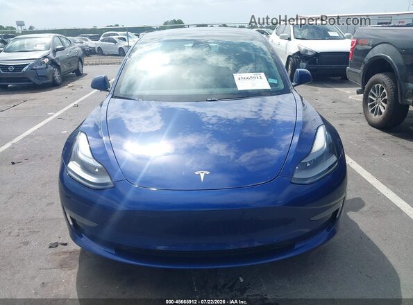 5YJ3E1EB0MF974129 2021 TESLA MODEL 3 Синий Вид щитка приборов
