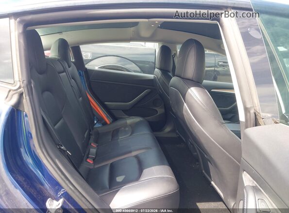 5YJ3E1EB0MF974129 2021 TESLA MODEL 3 Синий Вид наклейки с VIN-кодом