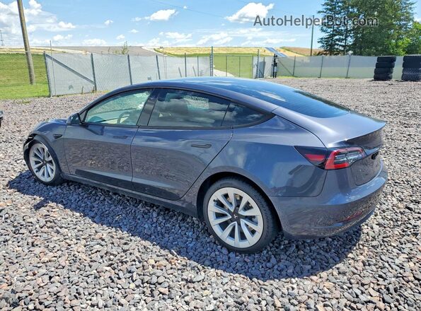 5YJ3E1EB0MF983543 2021 TESLA MODEL Серый Задняя левая четверть