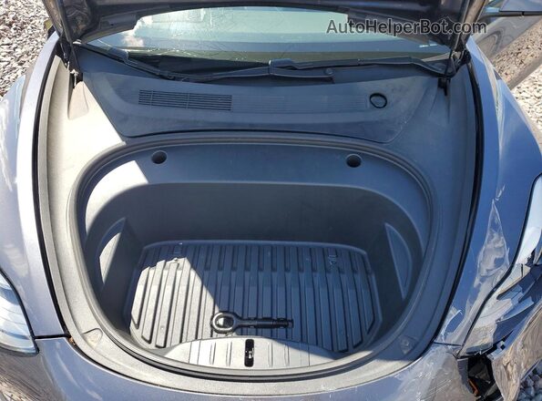 5YJ3E1EB0MF983543 2021 TESLA MODEL Серый Вид задней части салона