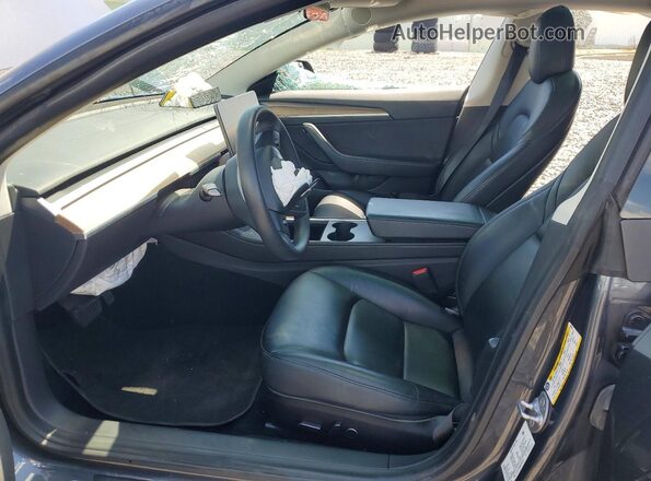 5YJ3E1EB0MF983543 2021 TESLA MODEL Серый Вид салона спереди