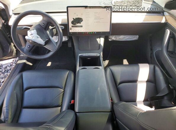 5YJ3E1EB0MF983543 2021 TESLA MODEL Серый Вид панели приборов