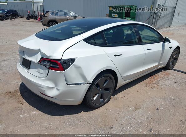 5YJ3E1EB0NF122252 2022 TESLA MODEL 3 White Tył prawy