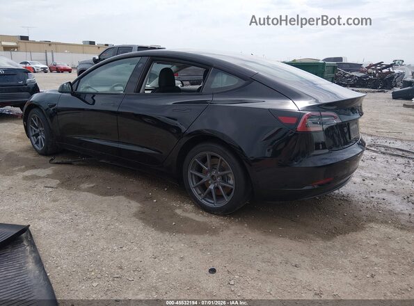 5YJ3E1EB0PF615416 2023 TESLA MODEL 3 Black Tył lewy