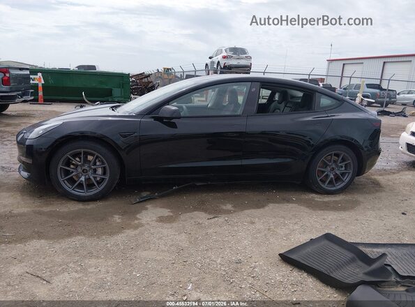 5YJ3E1EB0PF615416 2023 TESLA MODEL 3 Black Widok wnętrza z tyłu
