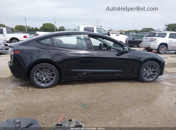 5YJ3E1EB0PF615416 2023 TESLA MODEL 3 Black Widok zestawu wskaźników