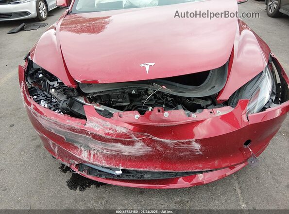5YJ3E1EB0RF730973 2024 TESLA MODEL 3 Burgundy Front view