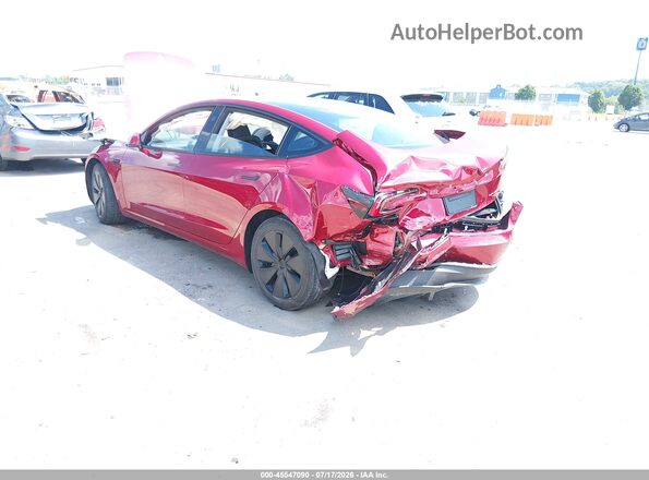 5YJ3E1EB0RF732691 2024 TESLA MODEL 3 Red Tył lewy