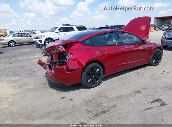 5YJ3E1EB0RF732691 2024 TESLA MODEL 3 Red Tył prawy