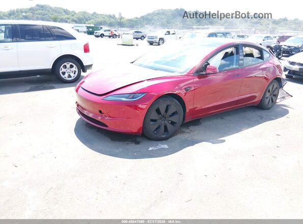 5YJ3E1EB0RF732691 2024 TESLA MODEL 3 Red Przód lewy