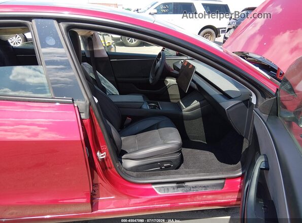 5YJ3E1EB0RF732691 2024 TESLA MODEL 3 Red Widok wnętrza z przodu