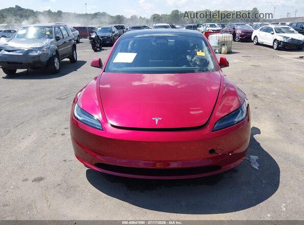 5YJ3E1EB0RF732691 2024 TESLA MODEL 3 Red Widok zestawu wskaźników