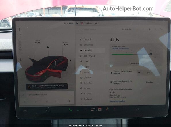 5YJ3E1EB0RF732691 2024 TESLA MODEL 3 Red 