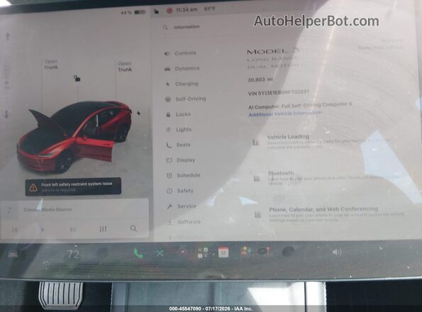 5YJ3E1EB0RF732691 2024 TESLA MODEL 3 Red 