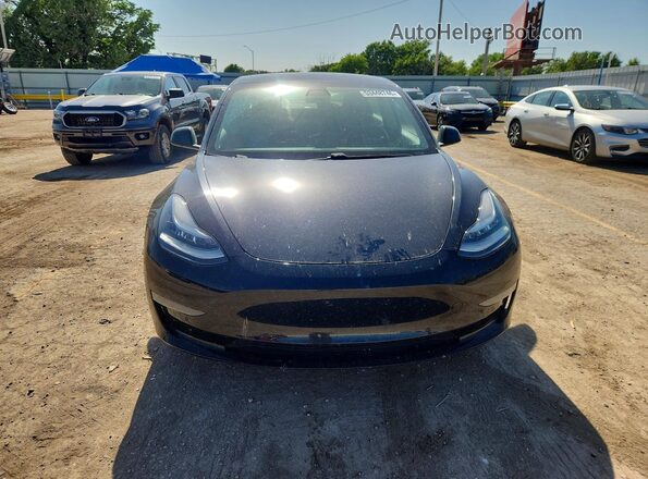 5YJ3E1EB1JF183846 2018 TESLA MODEL Black Front view