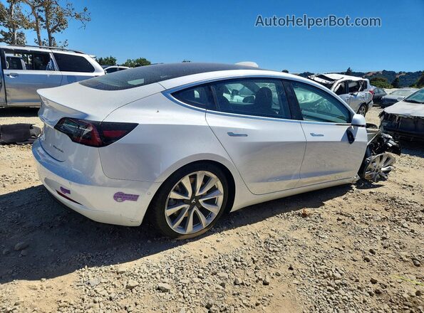 5YJ3E1EB1JF185774 2018 TESLA MODEL White უკანა მარჯვენა