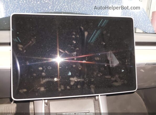 5YJ3E1EB1LF636365 2020 TESLA MODEL 3 Blue Widok wnętrza z tyłu