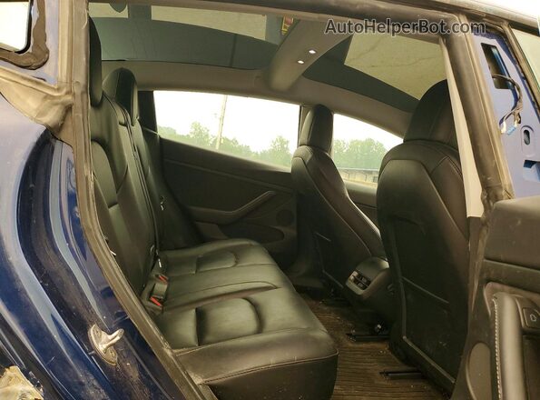 5YJ3E1EB1MF012938 2021 TESLA MODEL Blue Սալոնի հետևի տեսք
