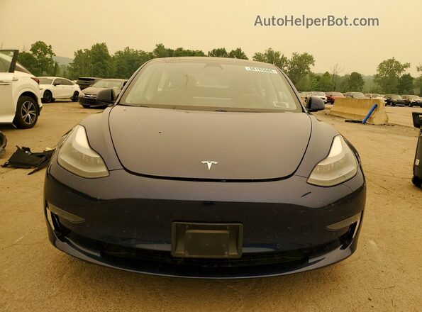 5YJ3E1EB1MF012938 2021 TESLA MODEL Blue Դիմացի տեսք
