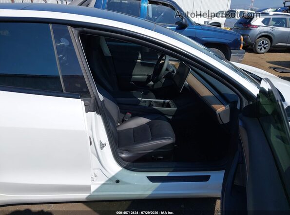 5YJ3E1EB1MF050475 2021 TESLA MODEL 3 White Widok wnętrza z przodu